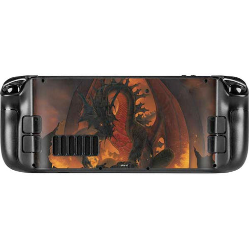 Vincent Hie Fireball Dragon Steam Deck Handheld Gaming Computer Skin